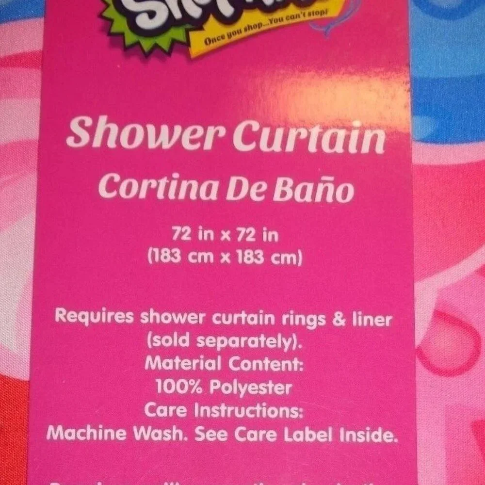 ShopKins New-in-Package Shower Curtain